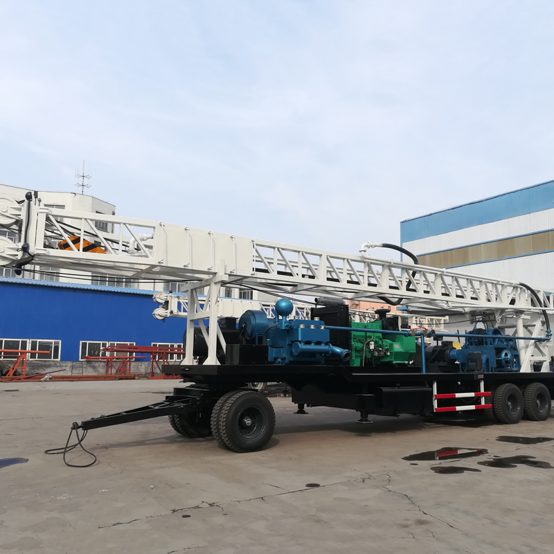 WRTR1000 1000m Trailer-Mounted Rotary Water Well Drilling Rig