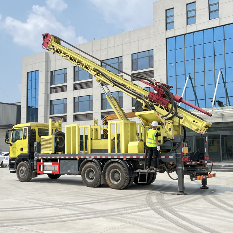 WRT1200 1200m Truck-Mounted Straight Mast Water Well Drilling Rig